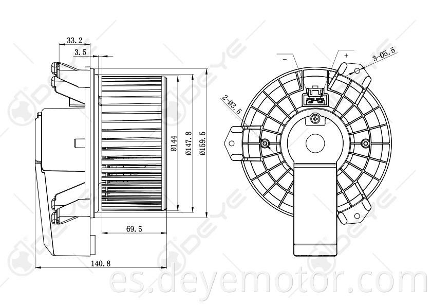 4R3Z19805AA 4R3Z19834BA motor de ventilador de aire acondicionado universal para FORD MUSTANG